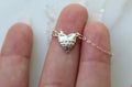 Immaculate Heart of Mary Necklace in Sterling Silver
