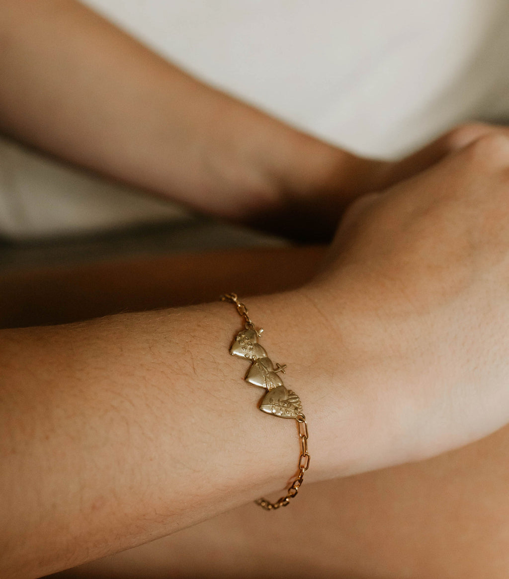 Holy Family Hearts® Bracelet - Paperclip
