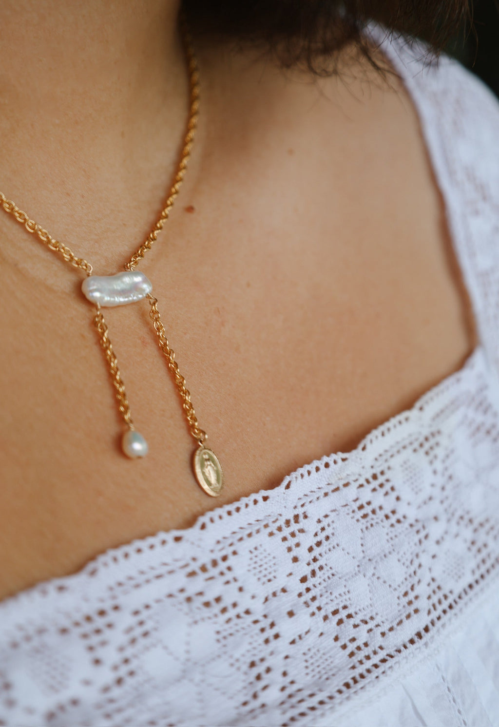Juliettes Miraculous Medal necklace