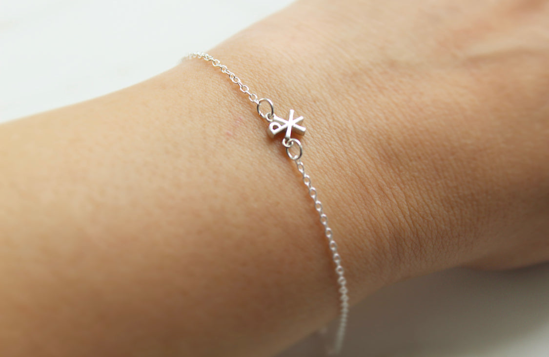 Chi Rho Bracelet in Sterling Silver