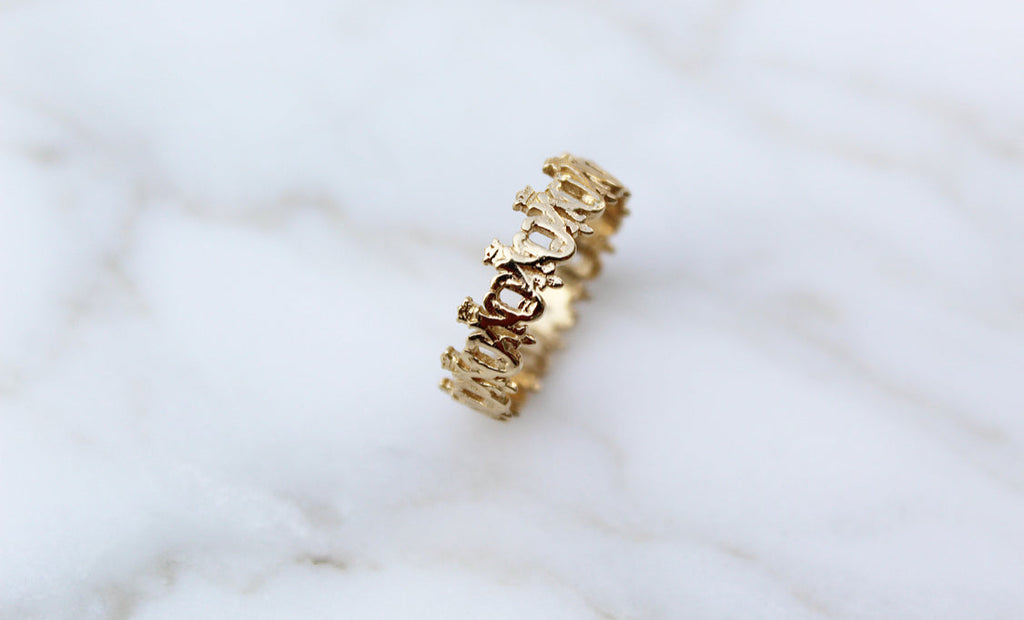 Maria Auspice Ring in 14K Gold