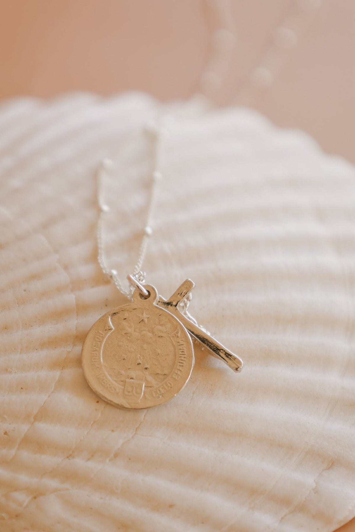 St. Therese of Lisieux & Crucifix | Sterling Silver