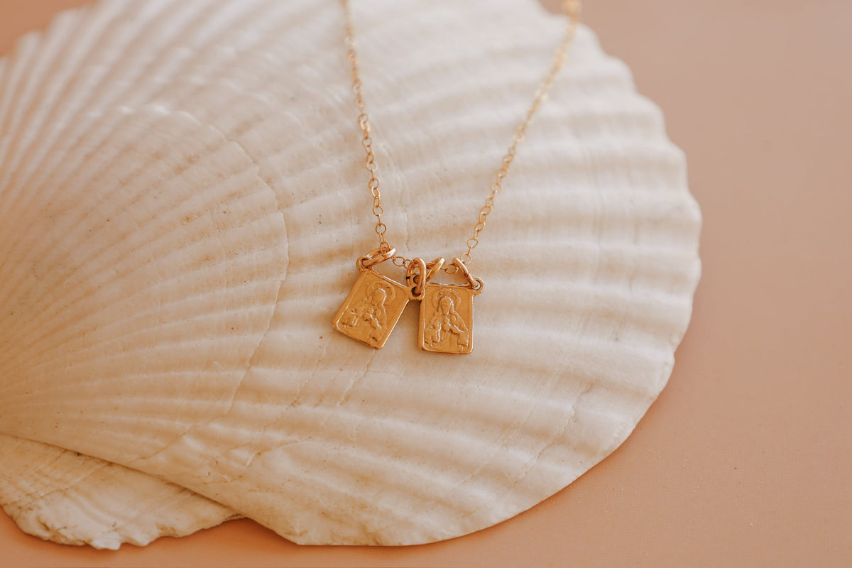 Gold Vermeil Scapular Necklace