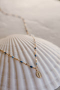 Celestial Blue Miraculous Medal Necklace