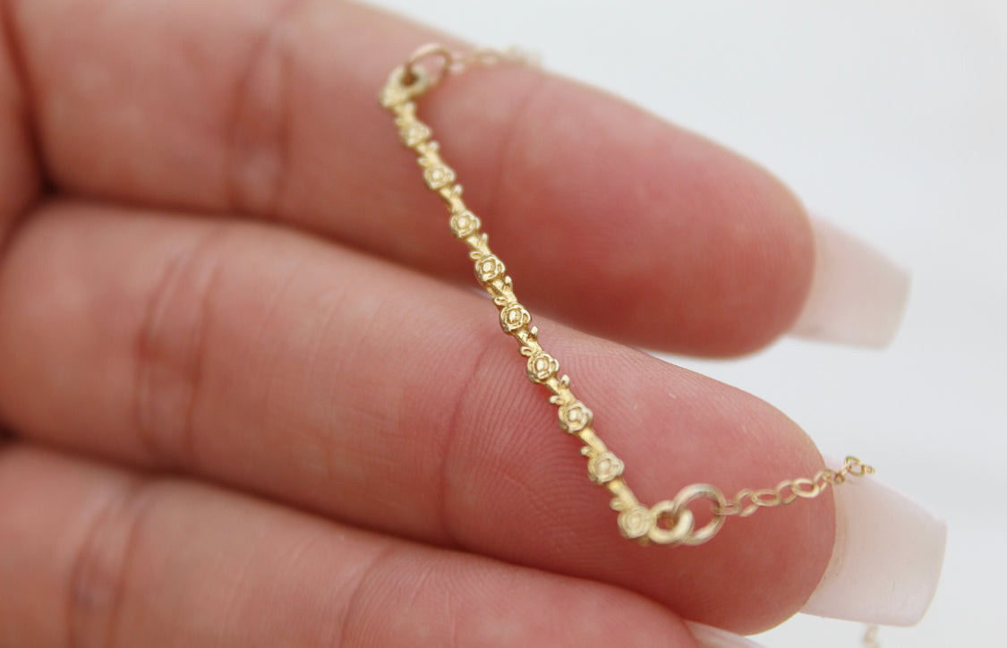 Rose Bar Necklace