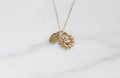 Sacred Heart and Miraculous Medal Necklace in 14k Gold