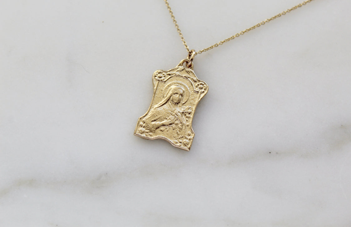 St. Therese of Lisieux 14K Gold