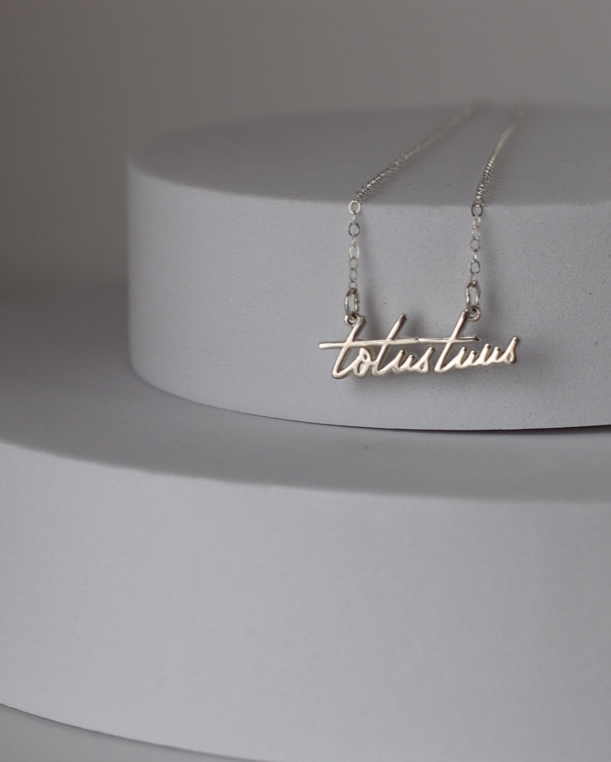 Totus Tuus Necklace in 925 Sterling Silver