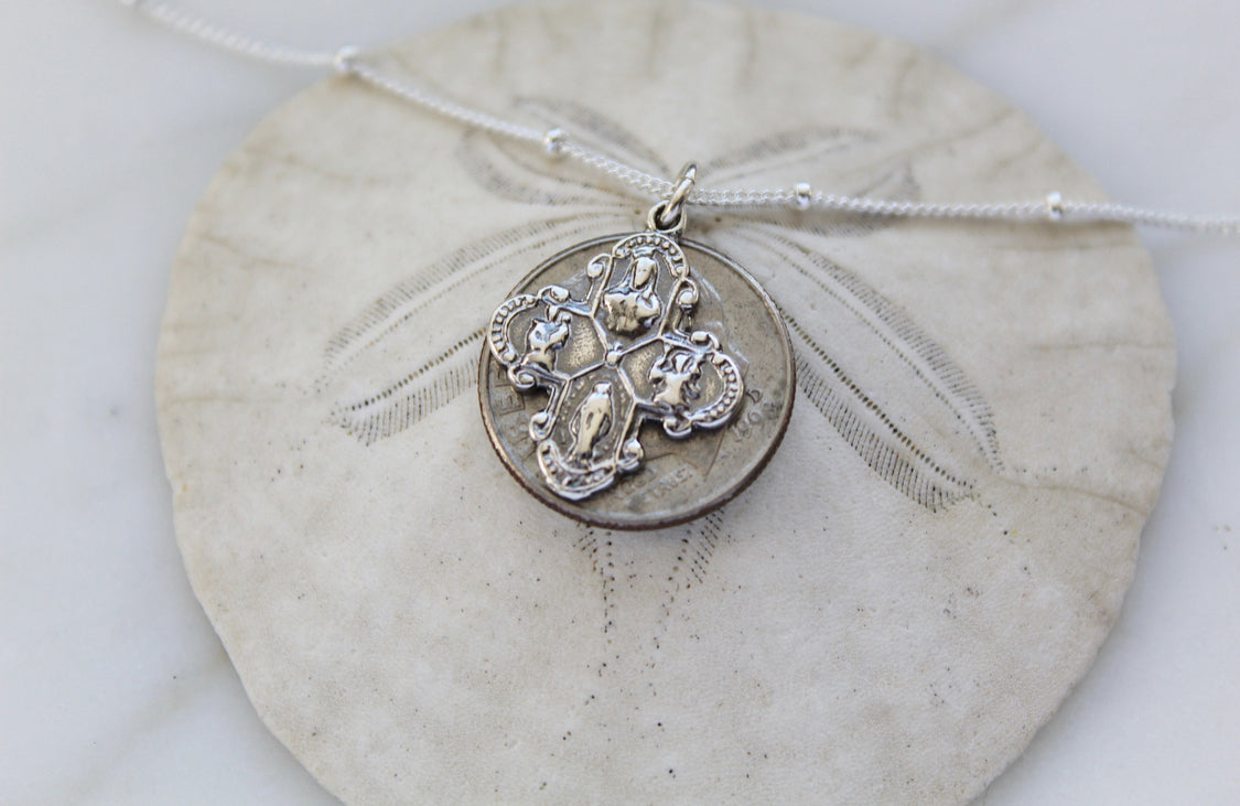 Four Way Cross in Sterling Silver