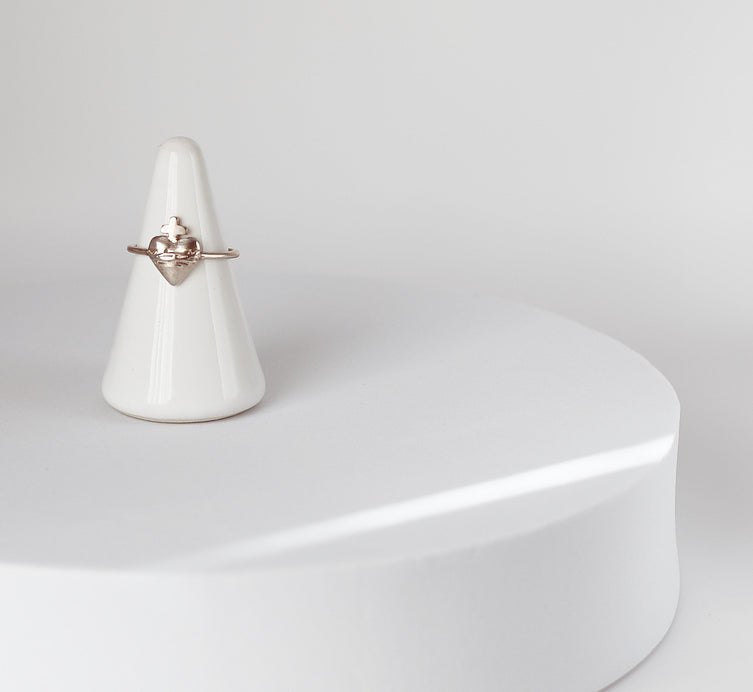 Sacred Heart Ring in 925 Sterling Silver