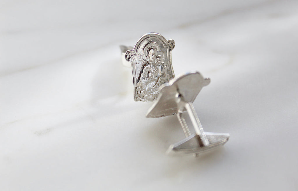 St. Joseph Cufflinks in 925 Sterling Silver