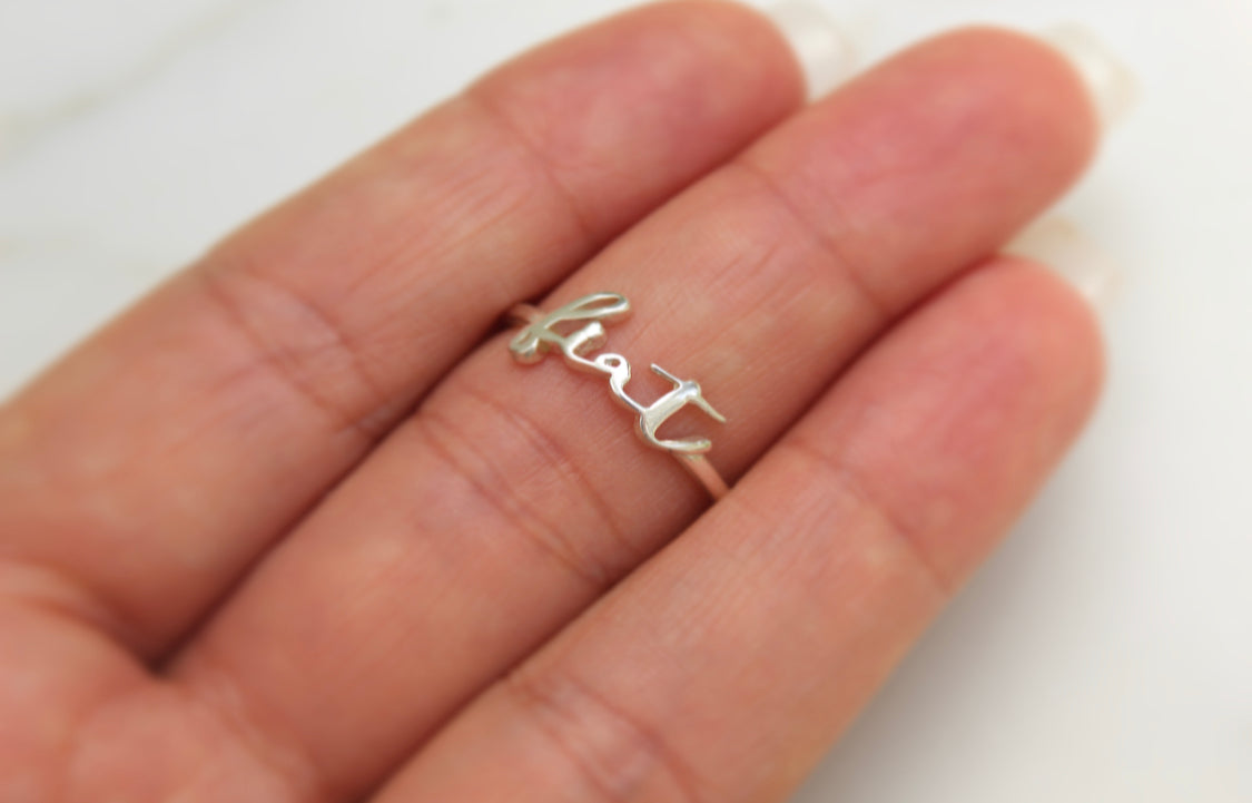 Fiat Ring in 925 Sterling Silver