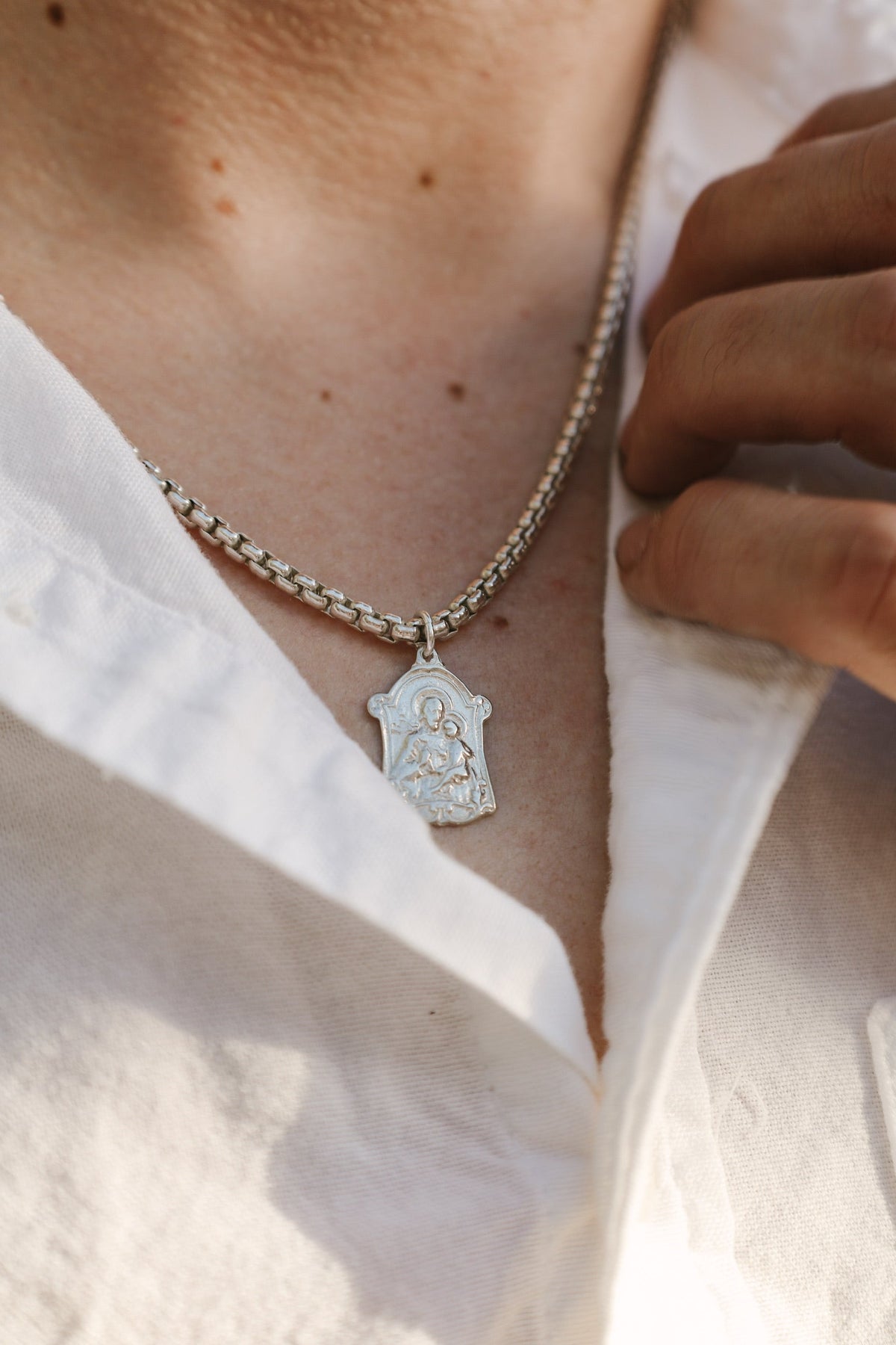 Men’s Saint Joseph Necklace| 925 Sterling Silver
