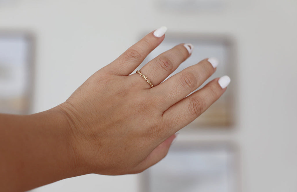 Mystical Rose Ring 14k Yellow Gold