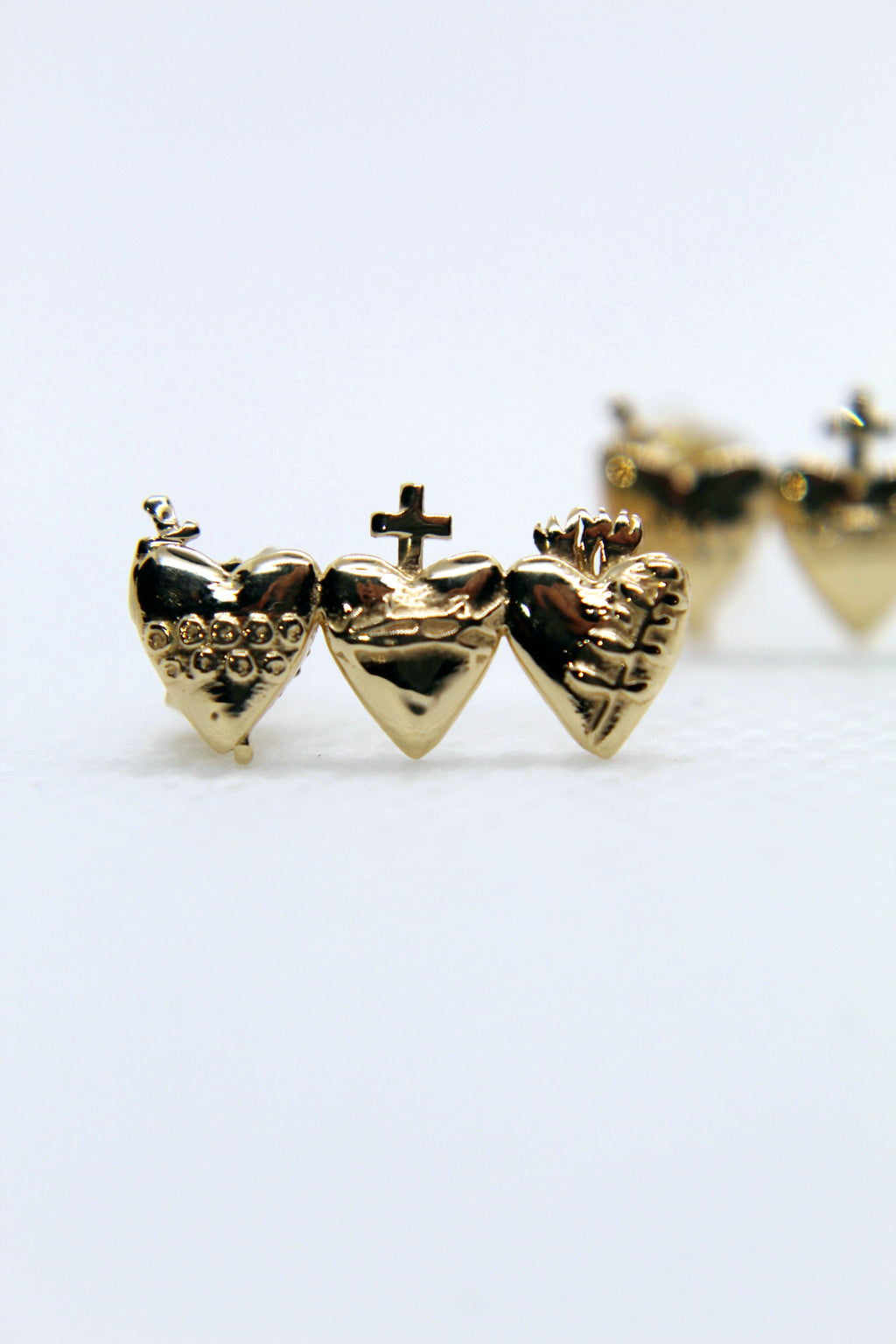 Holy Family Hearts® Earrings in 14K