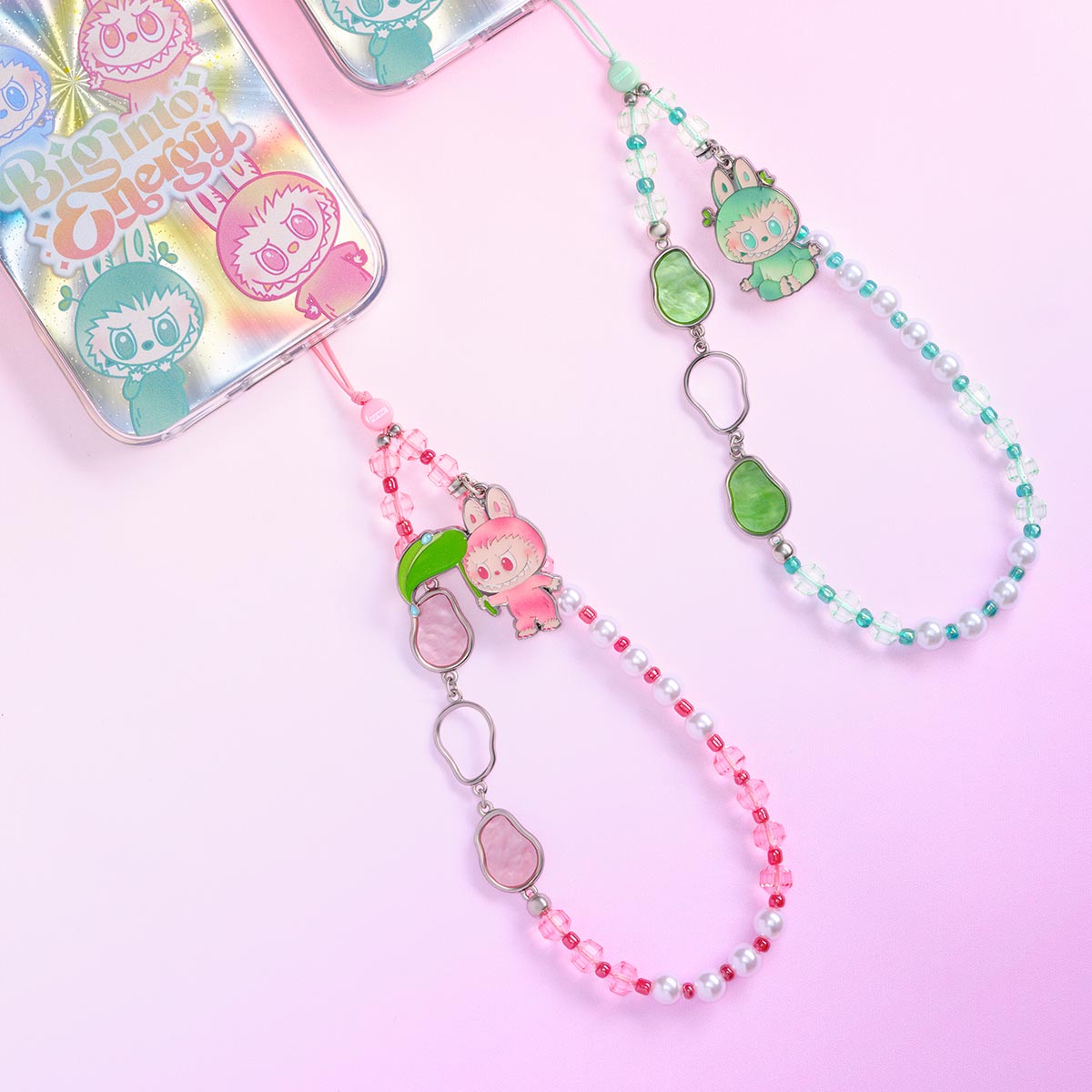 [In Stock] POPMART Big into Energy Series-Phone Charm Blind Box Labubu (SEALED)