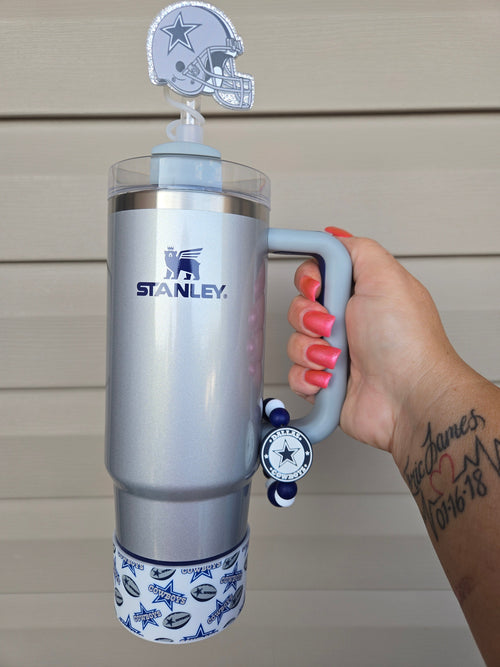 10MM Dallas Cowboys Acrylic Strawtopper