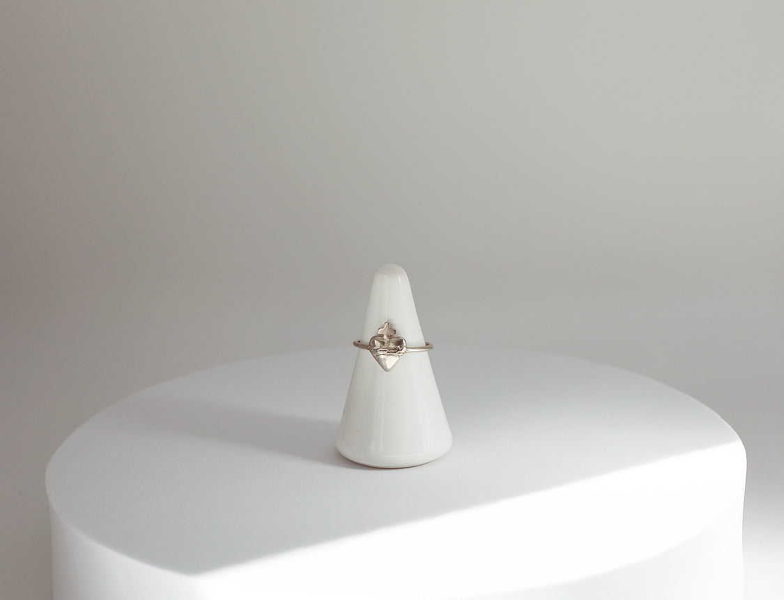 Sacred Heart Ring in 925 Sterling Silver