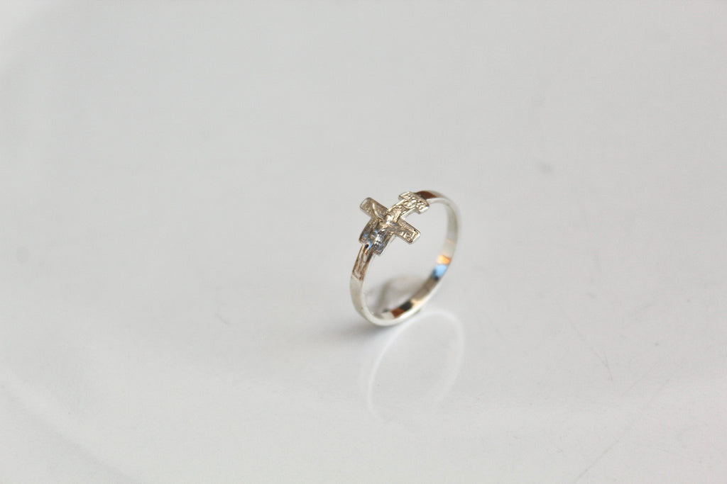 San Damiano Crucifix Ring in Silver