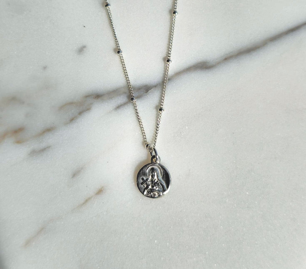 Little Saint Therese Necklace in Sterling Silver