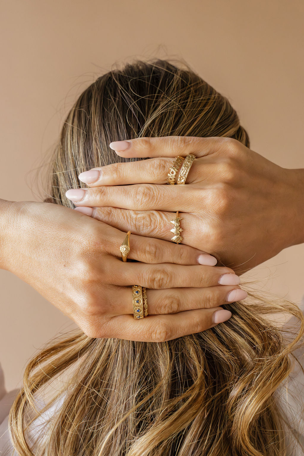 Holy Family Hearts® Ring in Gold Vermeil