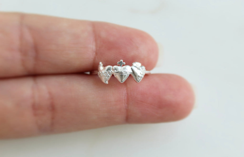 Holy Family Hearts® Ring in Sterling Silver