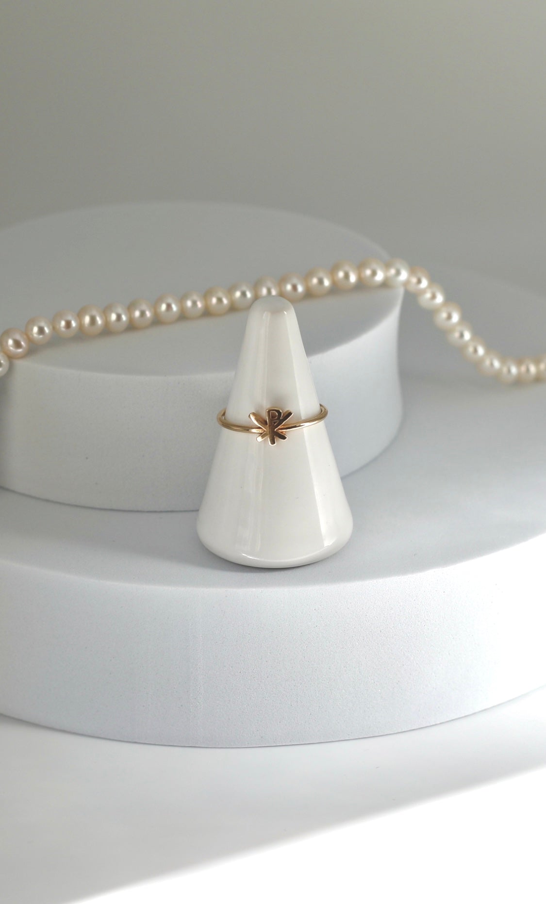 14k Gold Chi Rho Ring