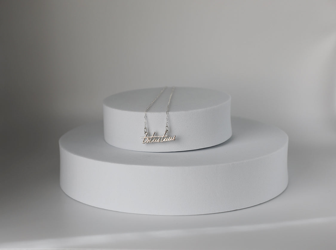 Totus Tuus Necklace in 925 Sterling Silver