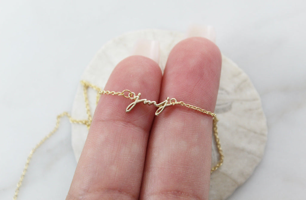 14K Gold JMJ Necklace
