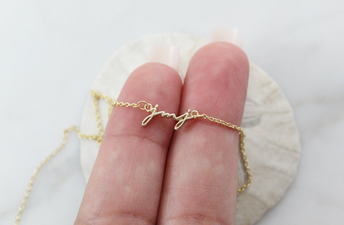 14K Gold JMJ Necklace