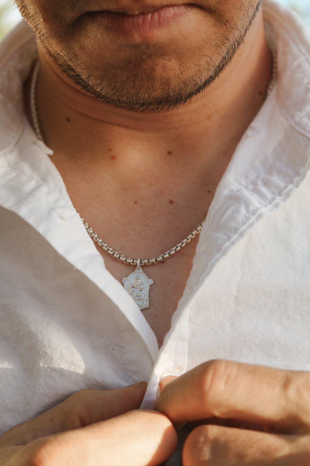 Men’s Saint Joseph Necklace| 925 Sterling Silver
