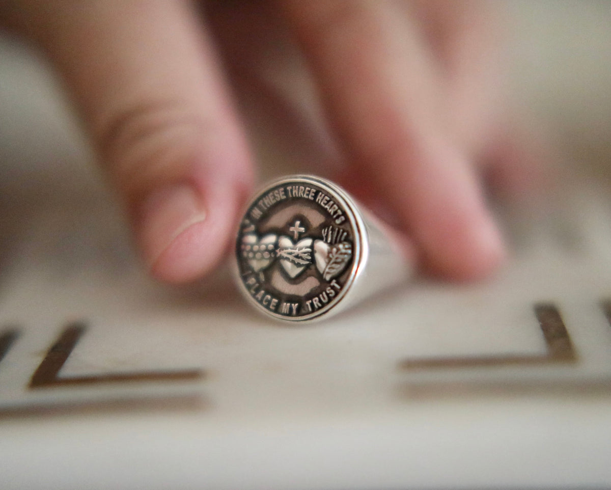 Holy Family Hearts® Signet Ring