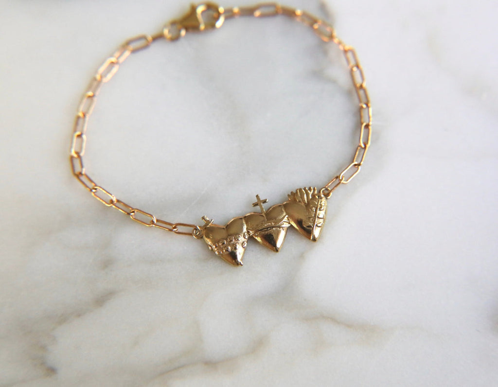 Holy Family Hearts® Bracelet - Paperclip