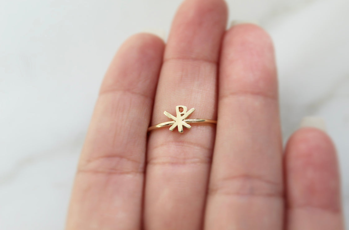 14k Gold Chi Rho Ring
