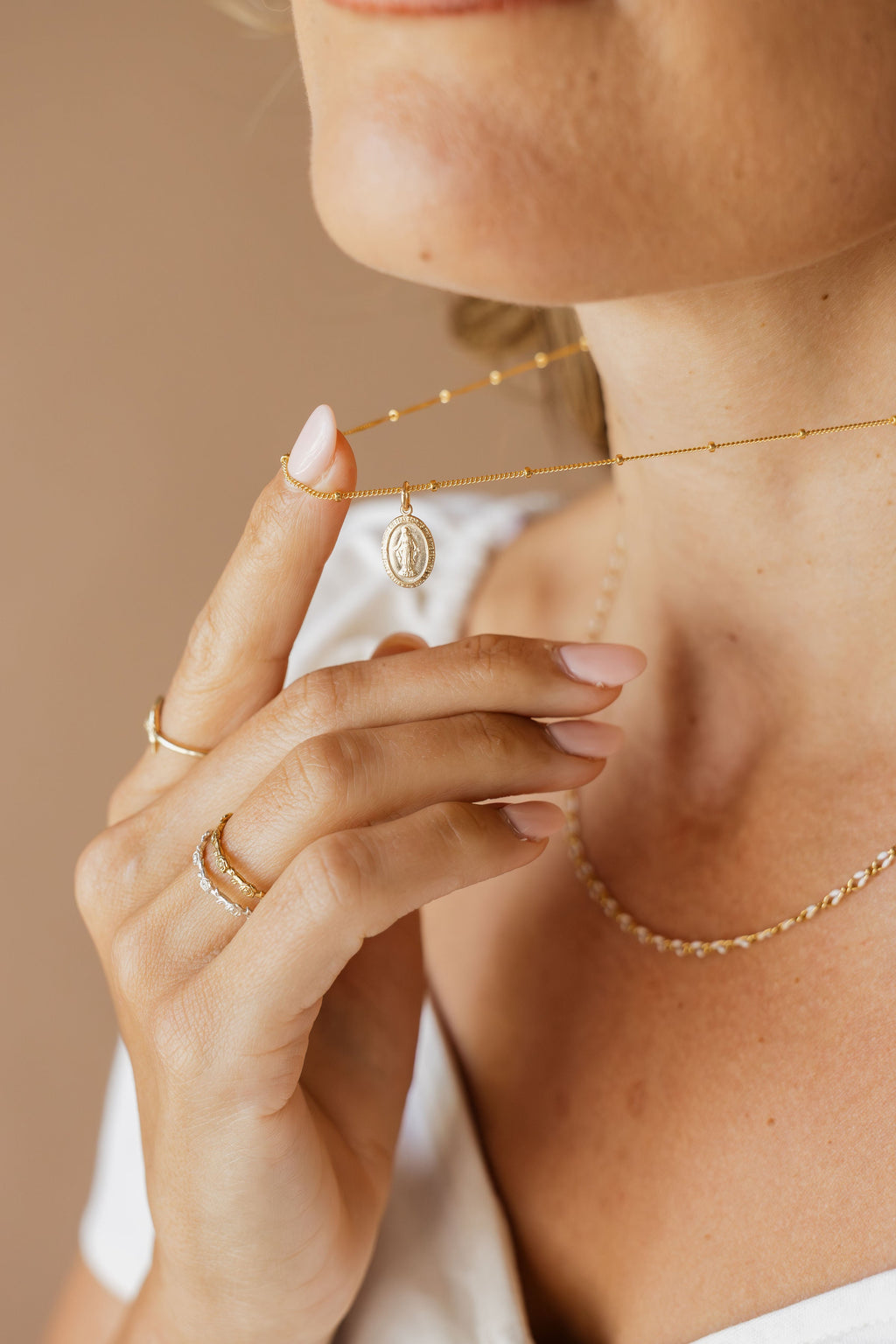 Dainty Miraculous Medal Necklace