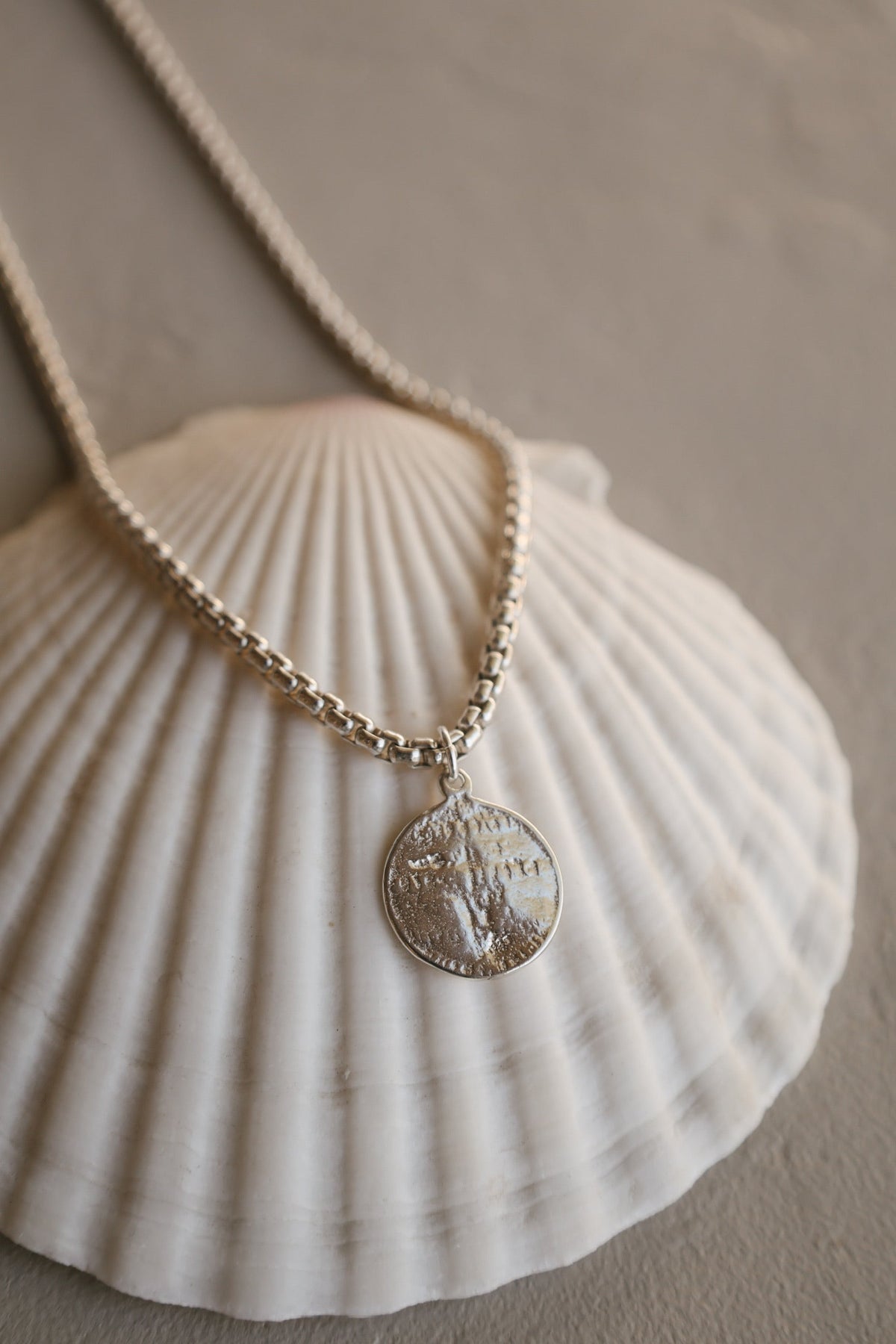 Men’s Sacred Heart Coin | 925 Sterling Silver