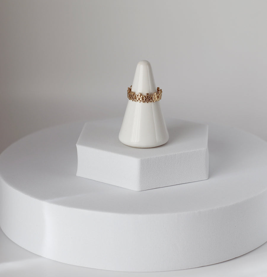 Maria Auspice Ring in 14K Gold