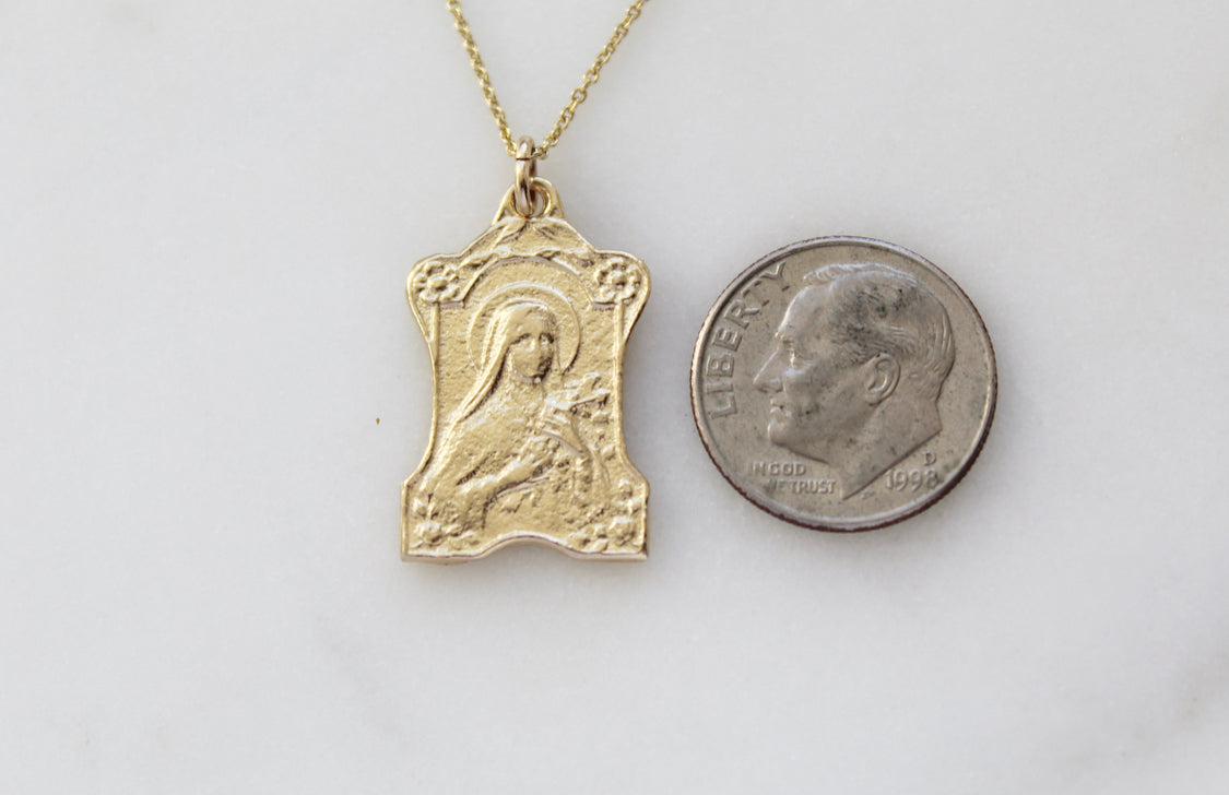 St. Therese of Lisieux 14K Gold