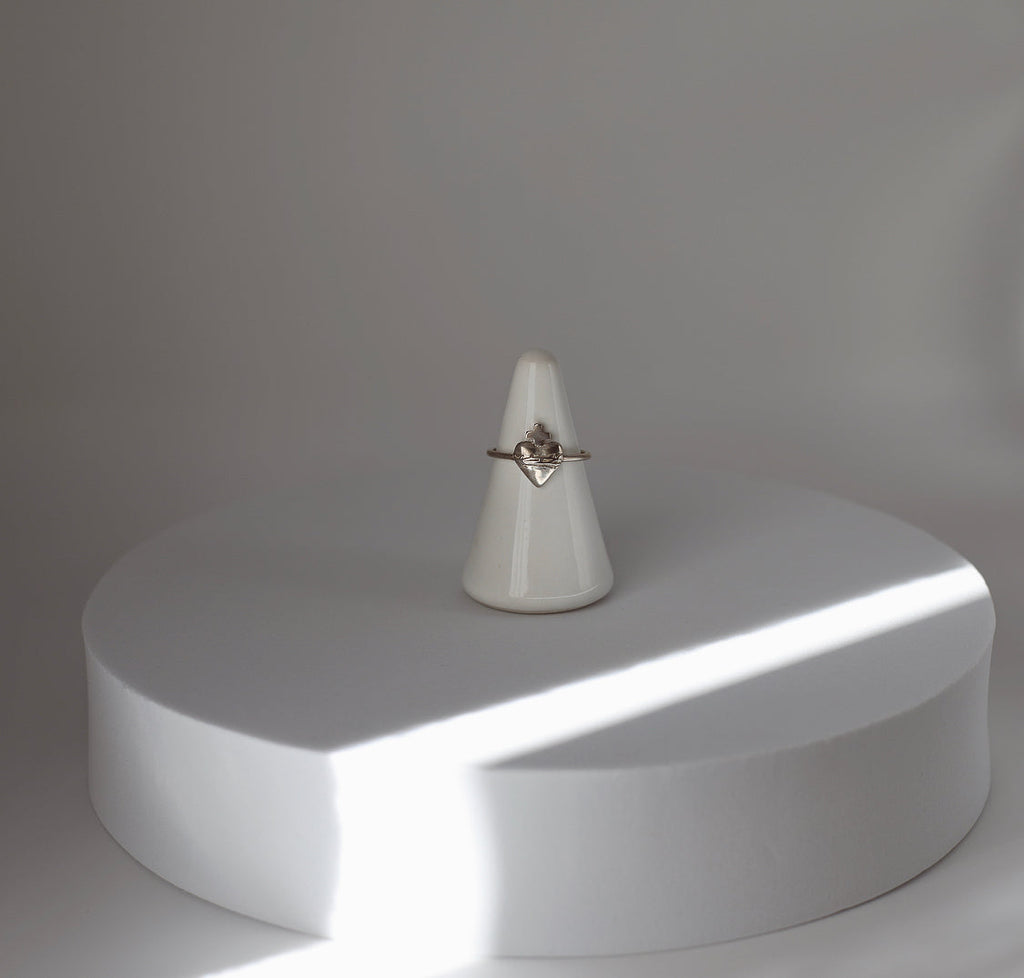 Sacred Heart Ring in 925 Sterling Silver