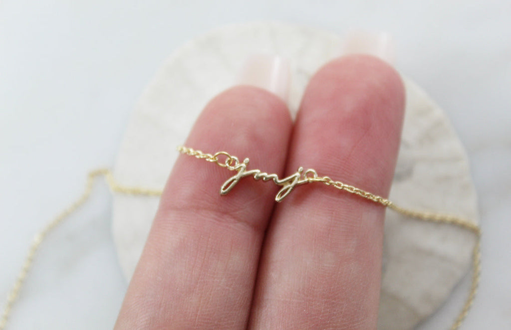 14K Gold JMJ Necklace