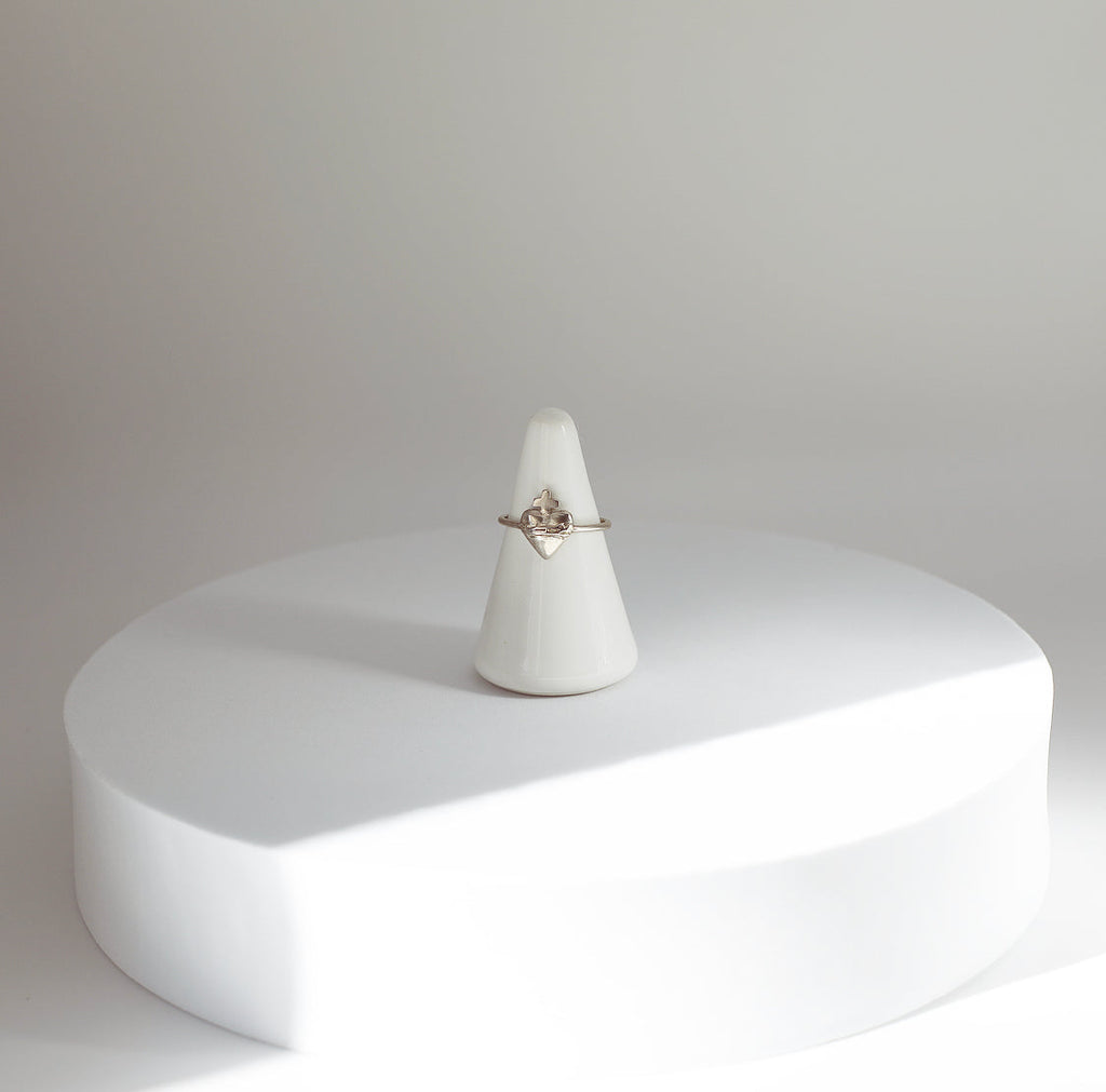 Sacred Heart Ring in 925 Sterling Silver