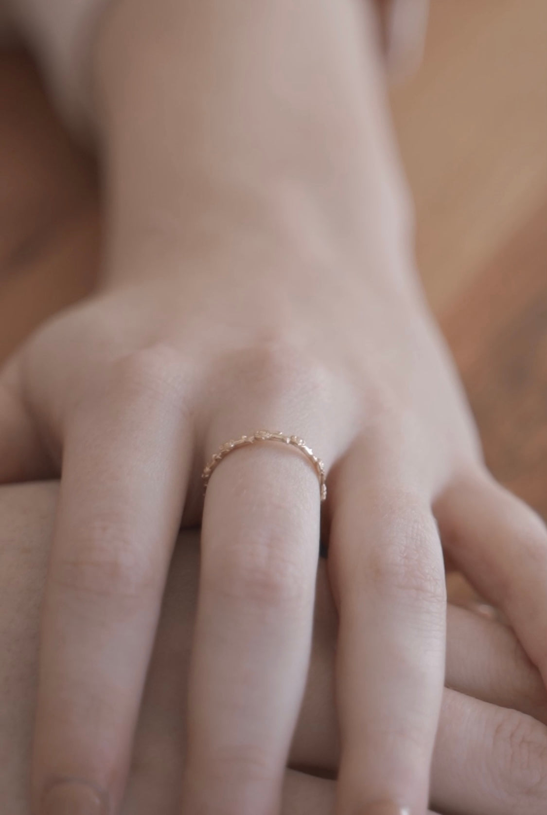 Mystical Rose Ring 14k Yellow Gold