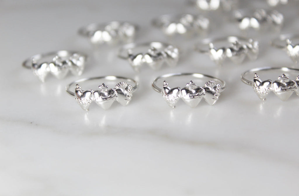 Holy Family Hearts® Ring in Sterling Silver