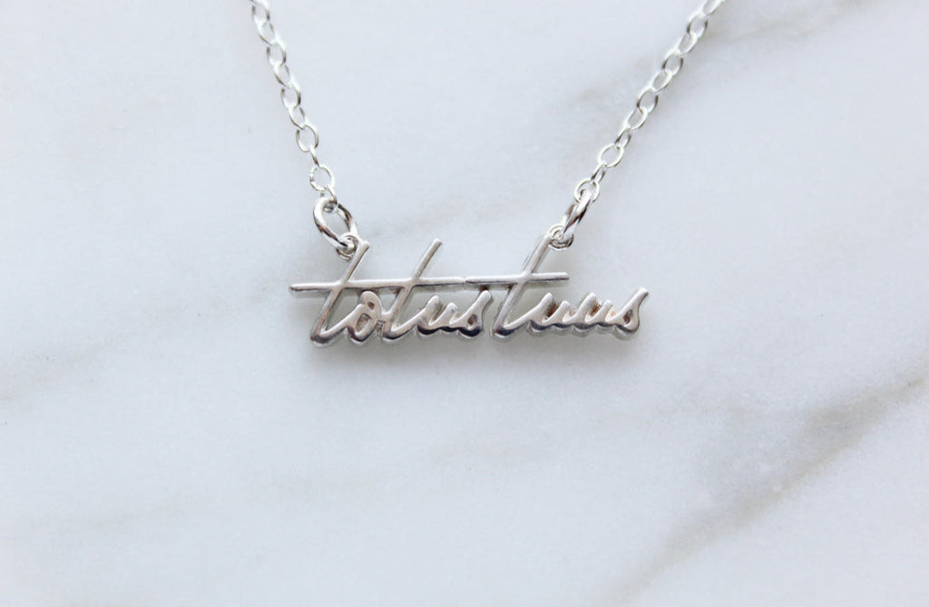 Totus Tuus Necklace in 925 Sterling Silver