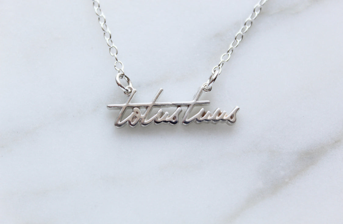 Totus Tuus Necklace in 925 Sterling Silver