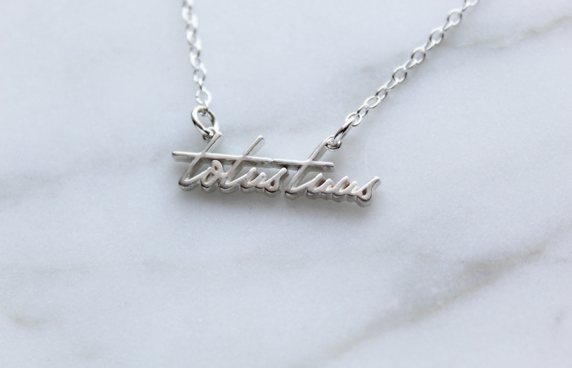 Totus Tuus Necklace in 925 Sterling Silver
