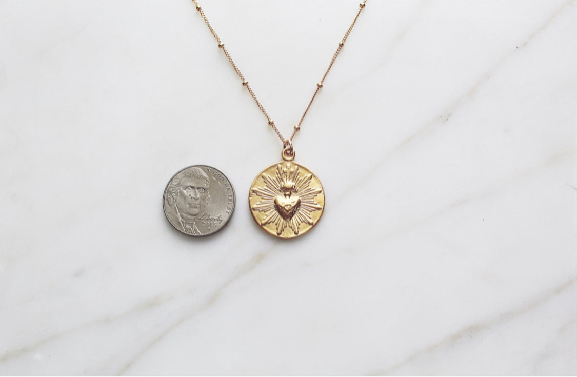 Sacred Heart Coin minimalist version