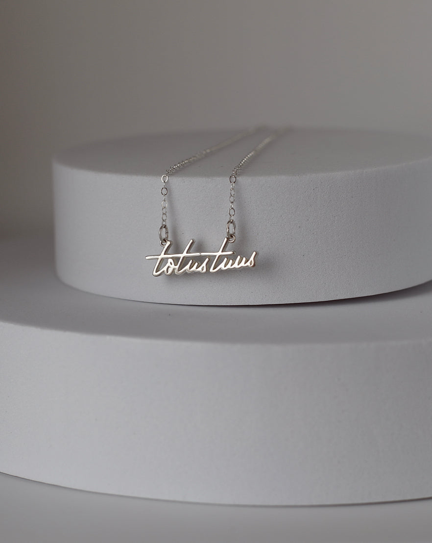 Totus Tuus Necklace in 925 Sterling Silver
