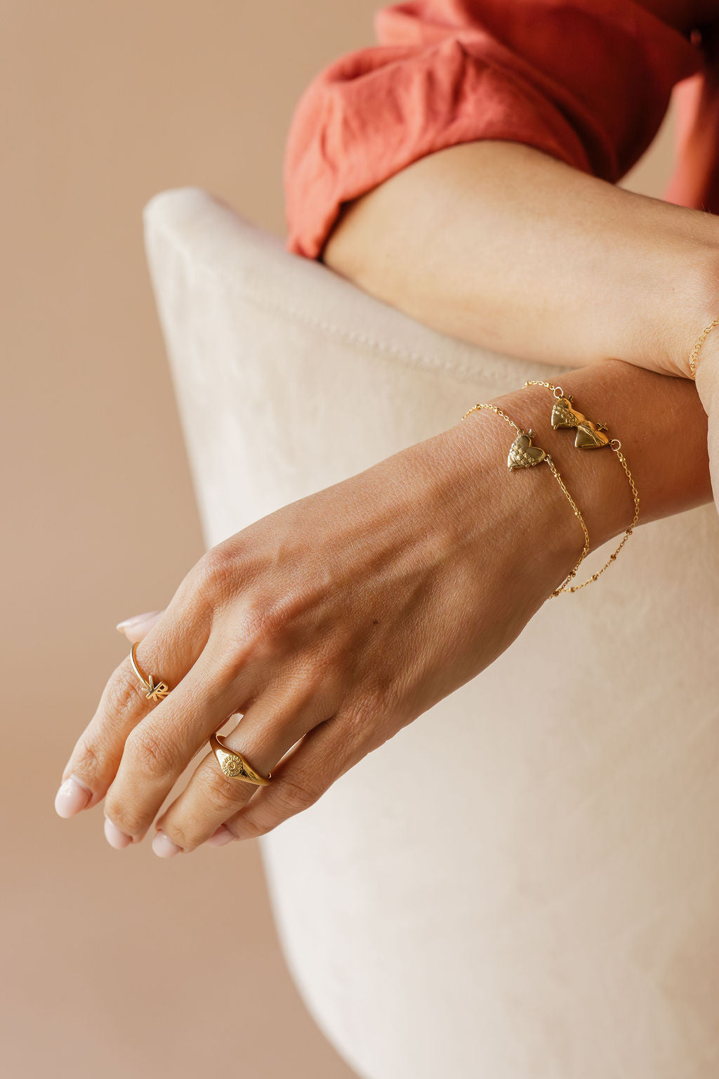 Maria Auspice Ring in Gold Vermeil