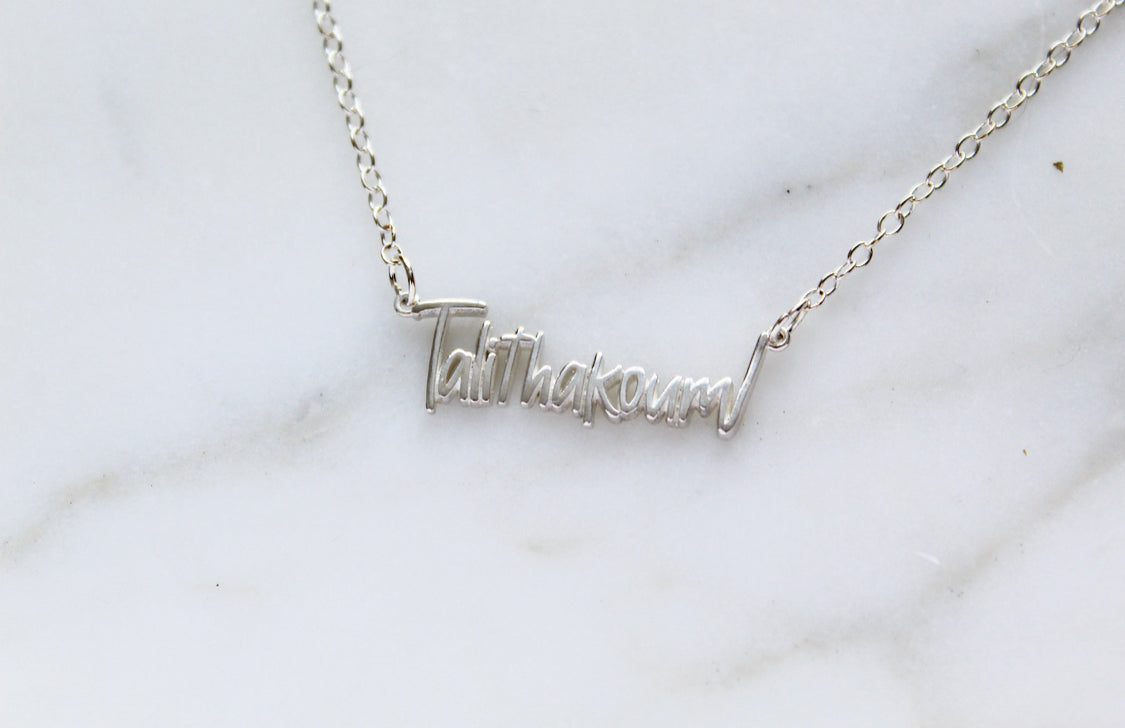 Talitha Koum necklace in Sterling Silver